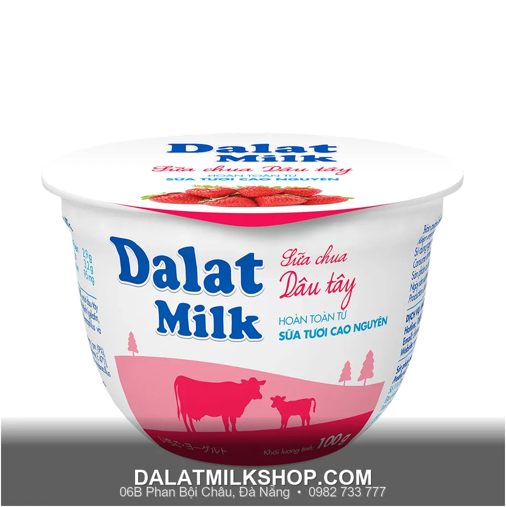 Sua Chua Dau Tay Dalatmilk 100G