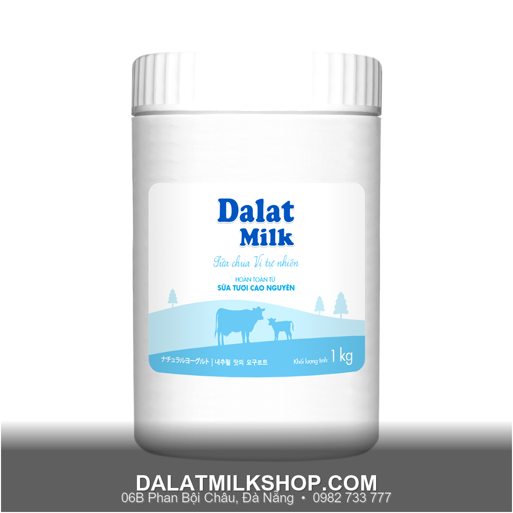 Sữa chua ăn Dalatmilk vị tự nhiên 1kg