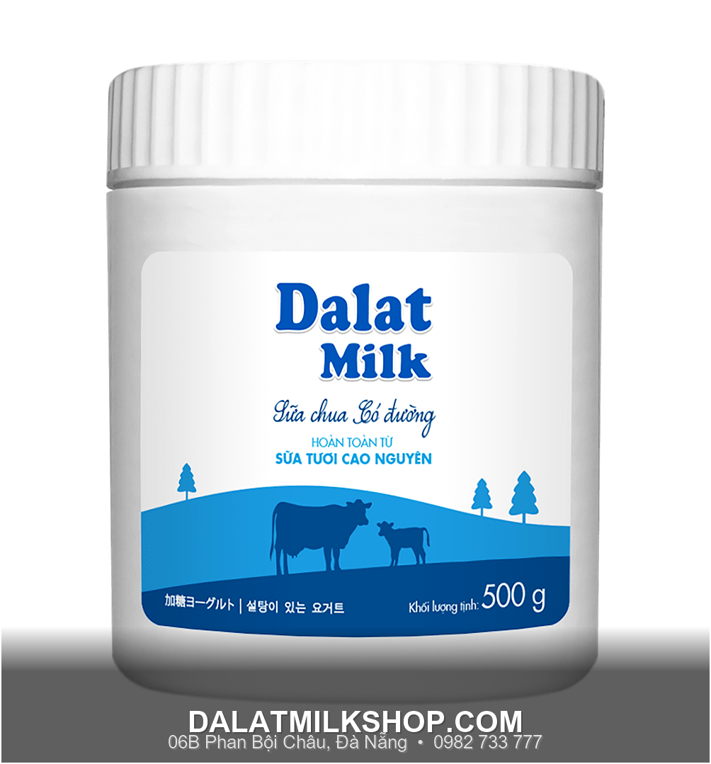 Sữa chua ăn Dalatmilk vị tự nhiên 500g