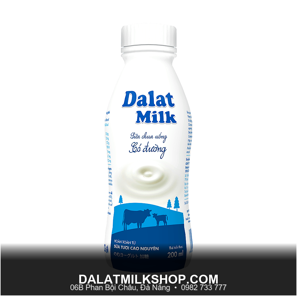 Sua Chua Uong Co Duong Dalatmilk 200Ml