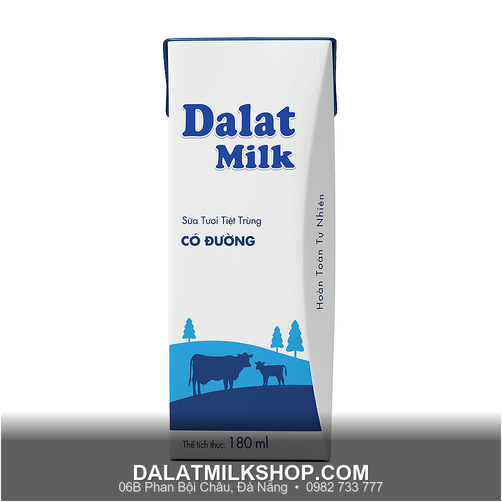 Sua Tuoi Tiet Trung Co Duong Dalatmilk 180Ml