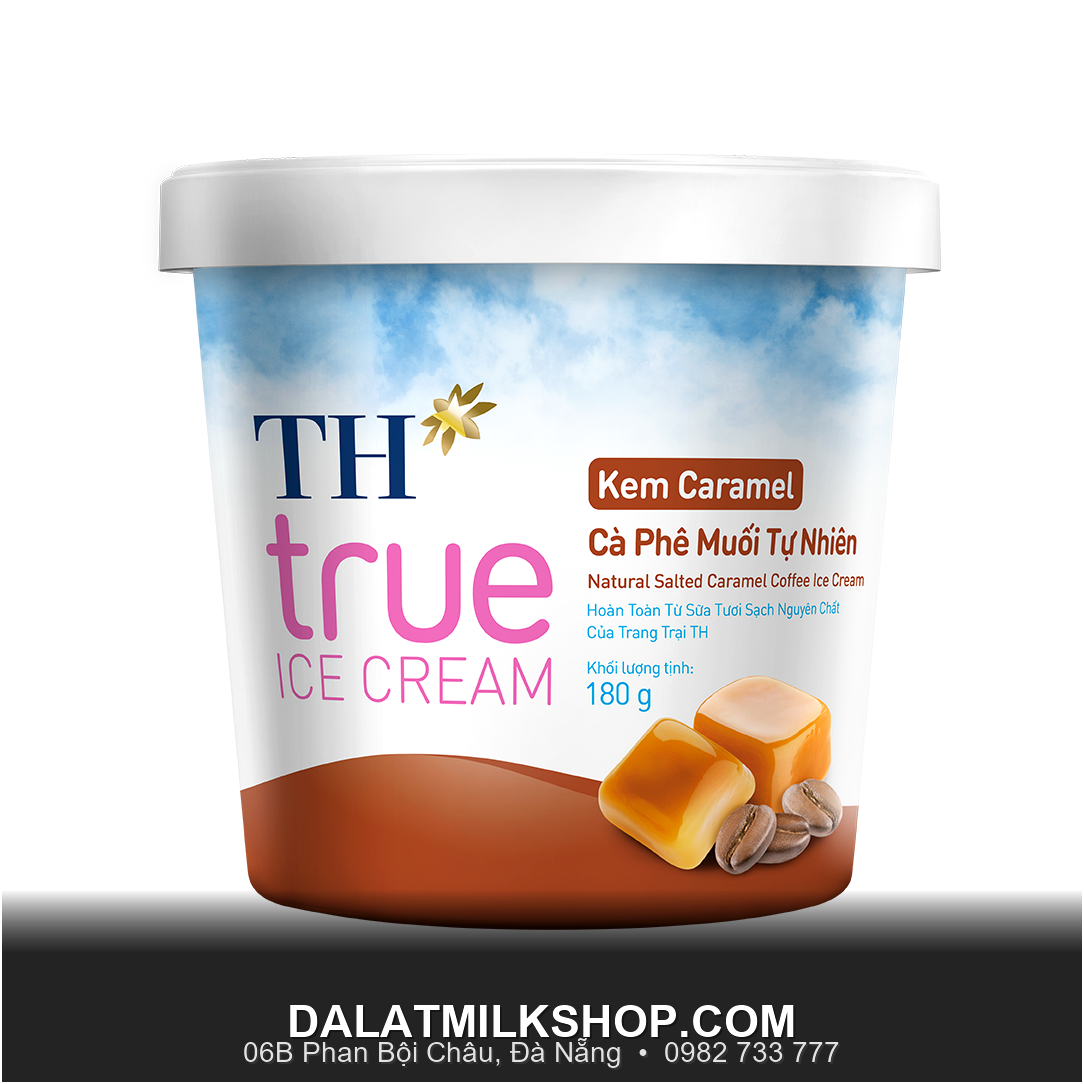 Kem hộp TH True Milk Caramel 180g