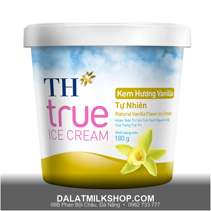 Kem hộp TH True Milk Vanilla 180g