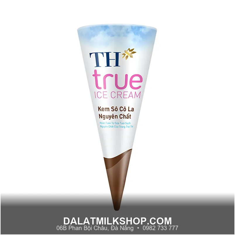 Kem ốc quế TH True Milk Socola