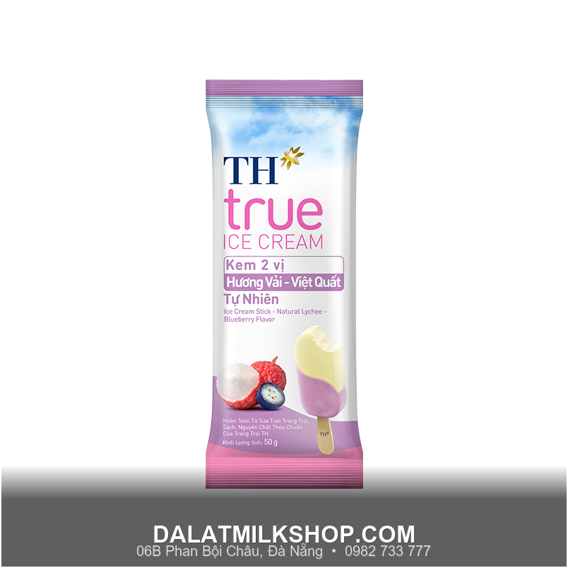 Kem que TH True Milk Vải Việt Quất