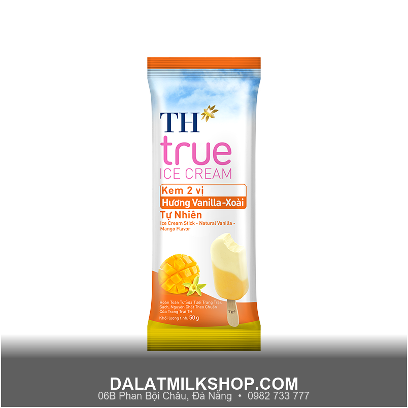 Kem que TH True Milk Vanilla Xoài