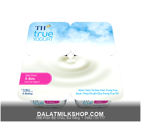 Sữa chua ăn TH True Milk ít béo 100g