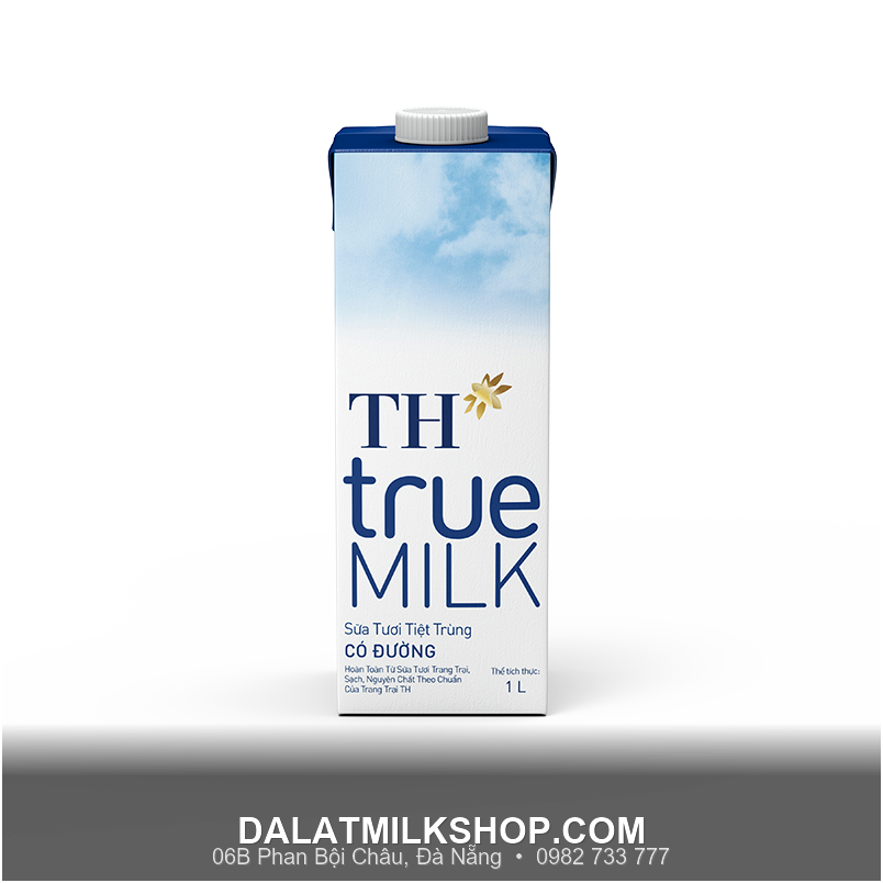 Sữa tiệt trùng TH True Milk có đường 1 lít
