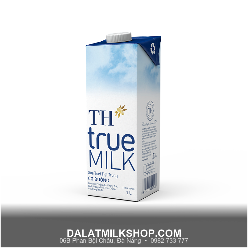 Sữa tiệt trùng TH True Milk ít đường 1 lít