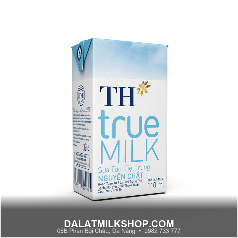 Sữa tiệt trùng TH True Milk nguyên chất 110ml