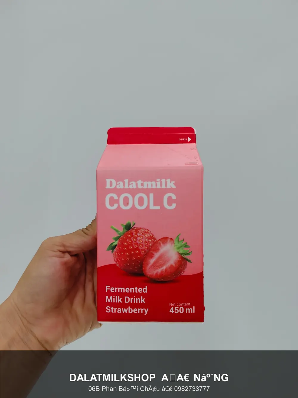 Cool C Клубника 450мл - Dalatmilkshop Дананг