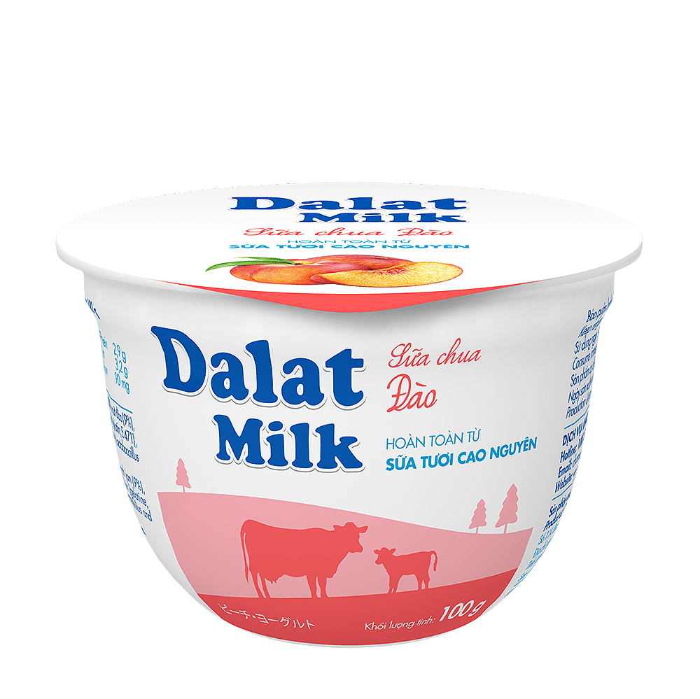 Sữa Chua Ăn Dalatmilk Đào 100g