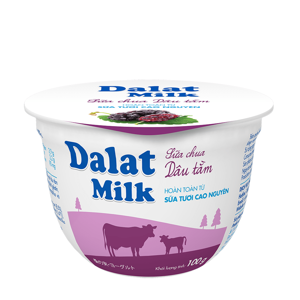 Sữa Chua Ăn Dalatmilk Dâu Tằm 100g