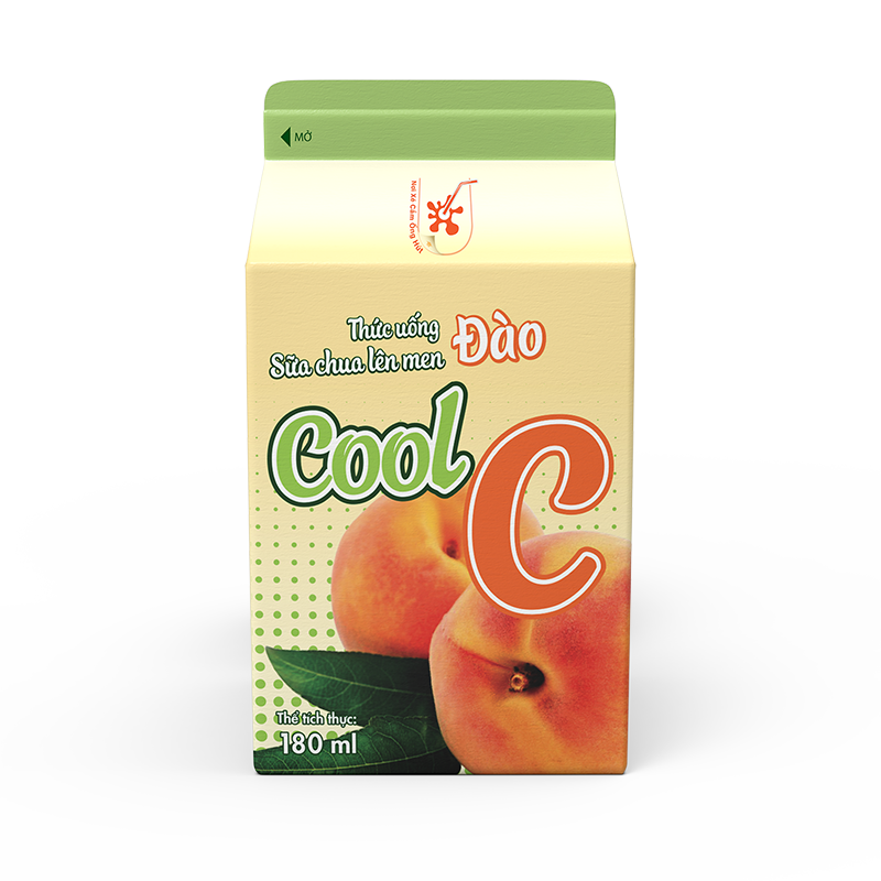 Thức Uống Sữa Chua Lên Men Đào Cool C 180ml