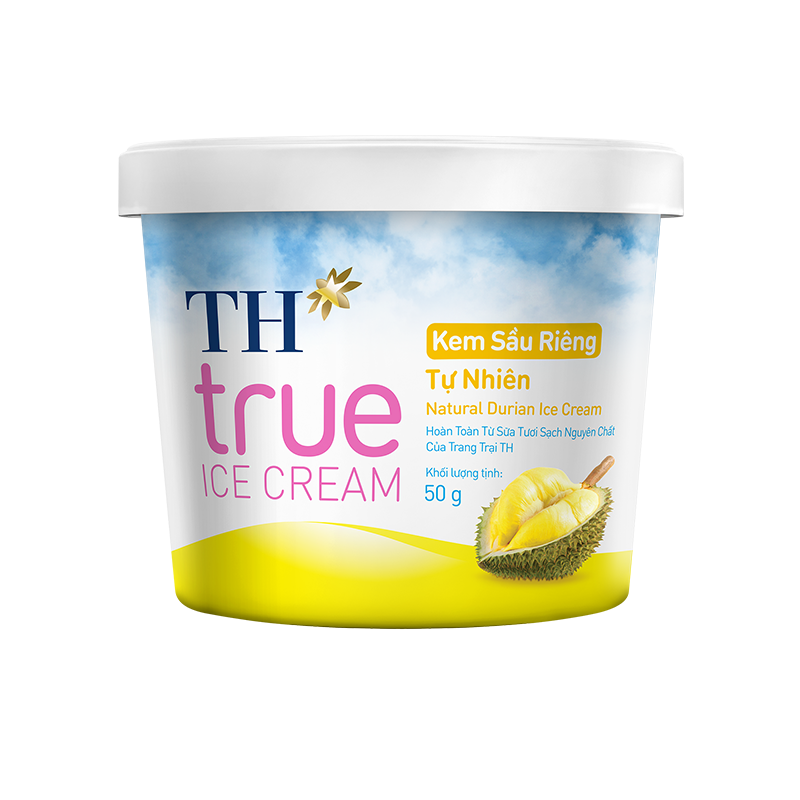 Kem hộp sầu riêng tự nhiên 50g TH True Ice Cream