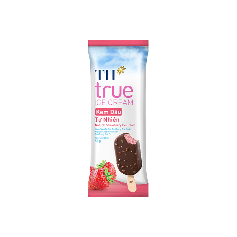 Kem que dâu tự nhiên TH True Ice Cream