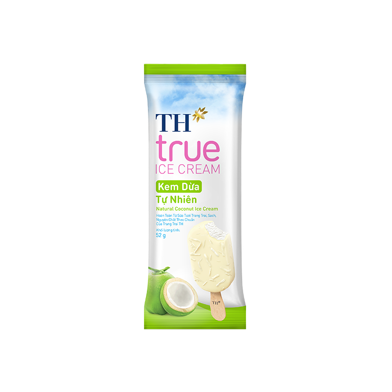Kem que dừa tự nhiên TH True Ice Cream