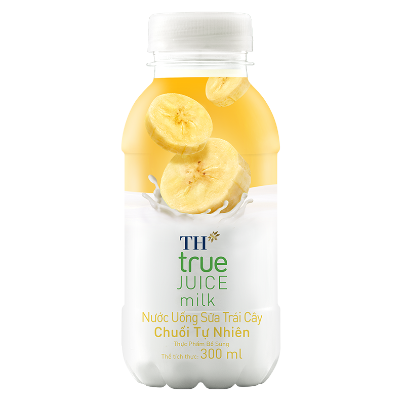 Chai nước uống sữa trái cây chuối tự nhiên TH true JUICE milk