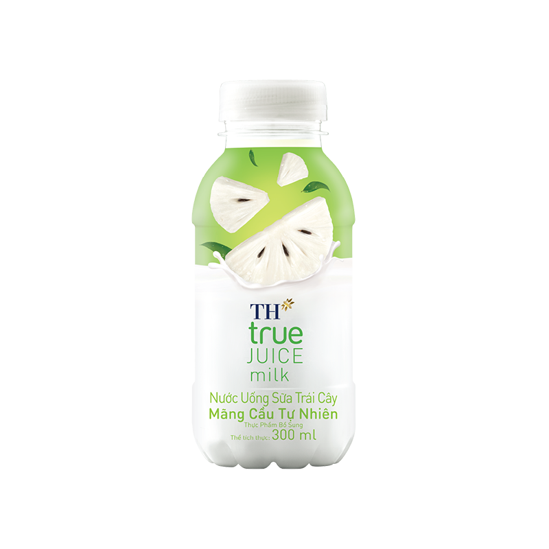 Chai nước uống sữa trái cây mãng cầu TH true JUICE milk