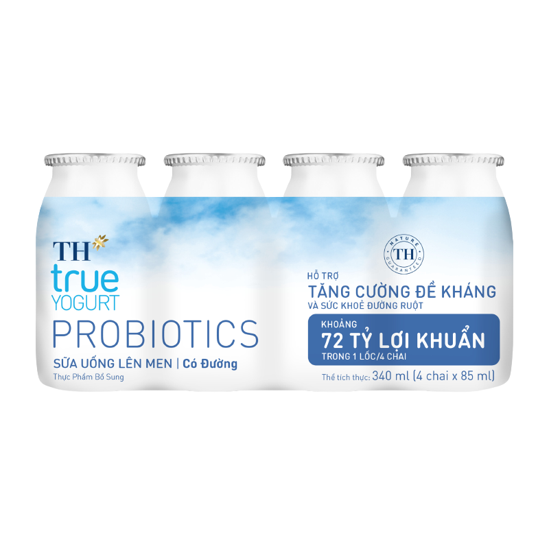 Chai sữa uống lên men có đường 85ml TH true YOGURT