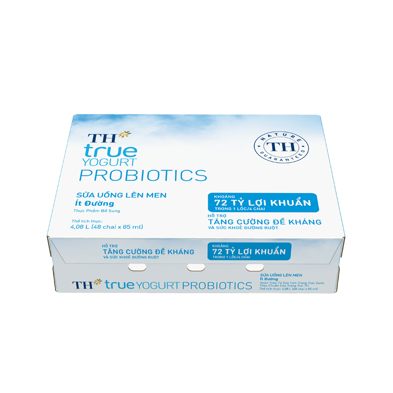 Chai sữa uống lên men ít đường 85ml TH true YOGURT