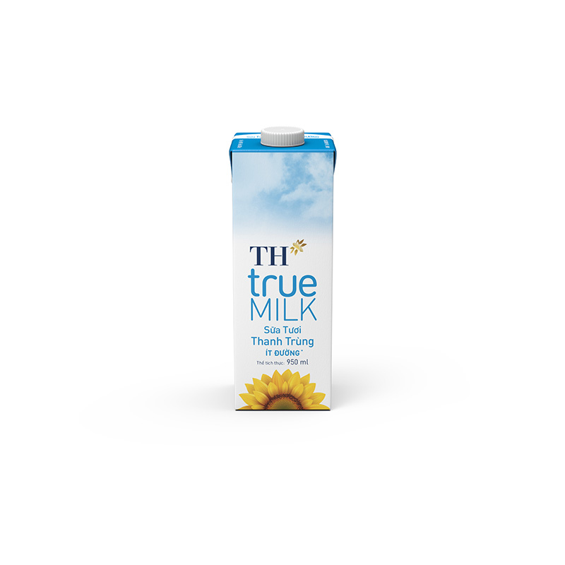 Sữa Tươi Thanh Trùng TH True Milk Ít Đường 950ml