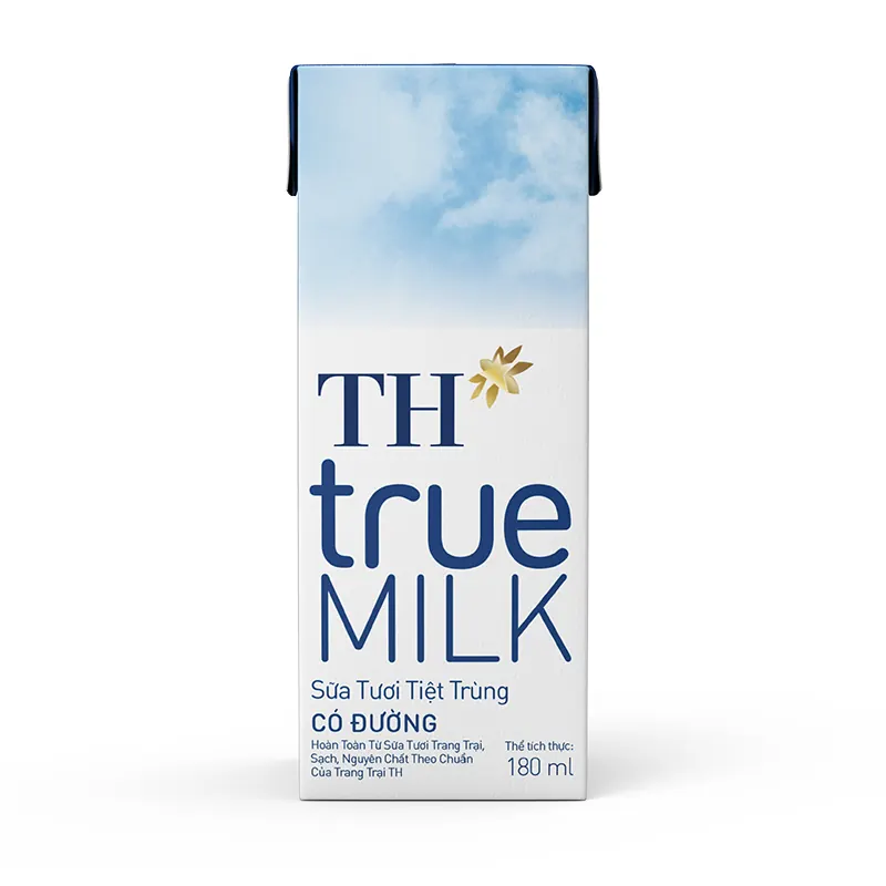 Свежее молоко 180 мл - TH 180 мл - Dalatmilkshop Дананг