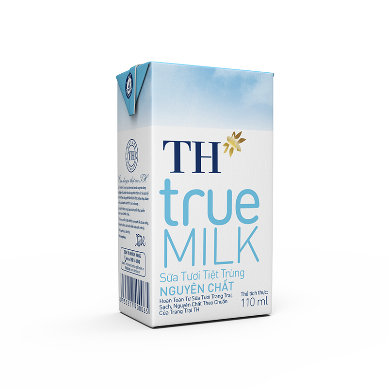 Hộp sữa tươi tiệt trùng hương chuối 180ml TH True Milk