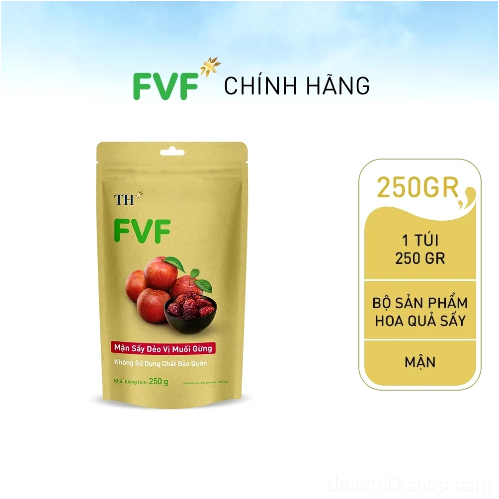 Mận Sấy Dẻo Vị Muối Gừng FVF 250g